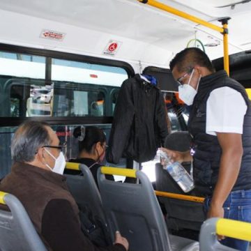 Continúa SMT con operativos sanitarios en el transporte público