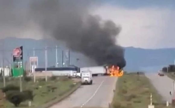 Reportan narcobloqueos en Zacatecas