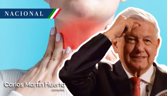 AMLO da la mañanera ronco “por mal aire”