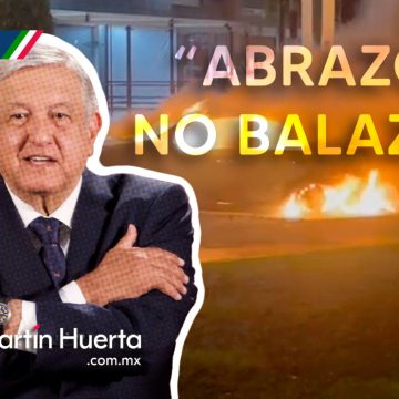 AMLO reitera su estrategia de seguridad “aunque no les guste, abrazos, no balazos”