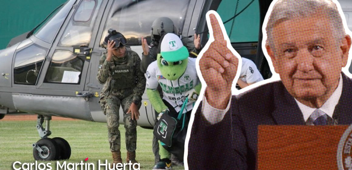 AMLO reprobó uso de helicóptero de la Marina para traslado de mascota de béisbol