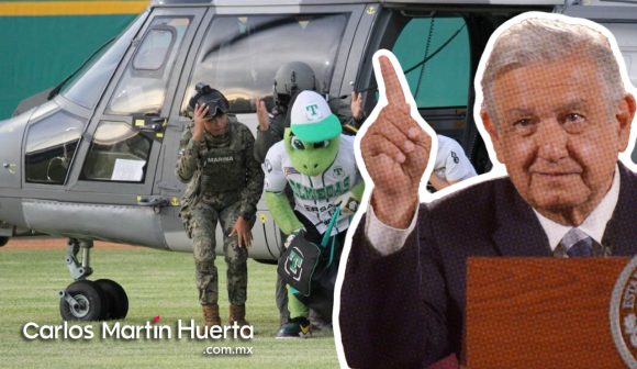 AMLO reprobó uso de helicóptero de la Marina para traslado de mascota de béisbol