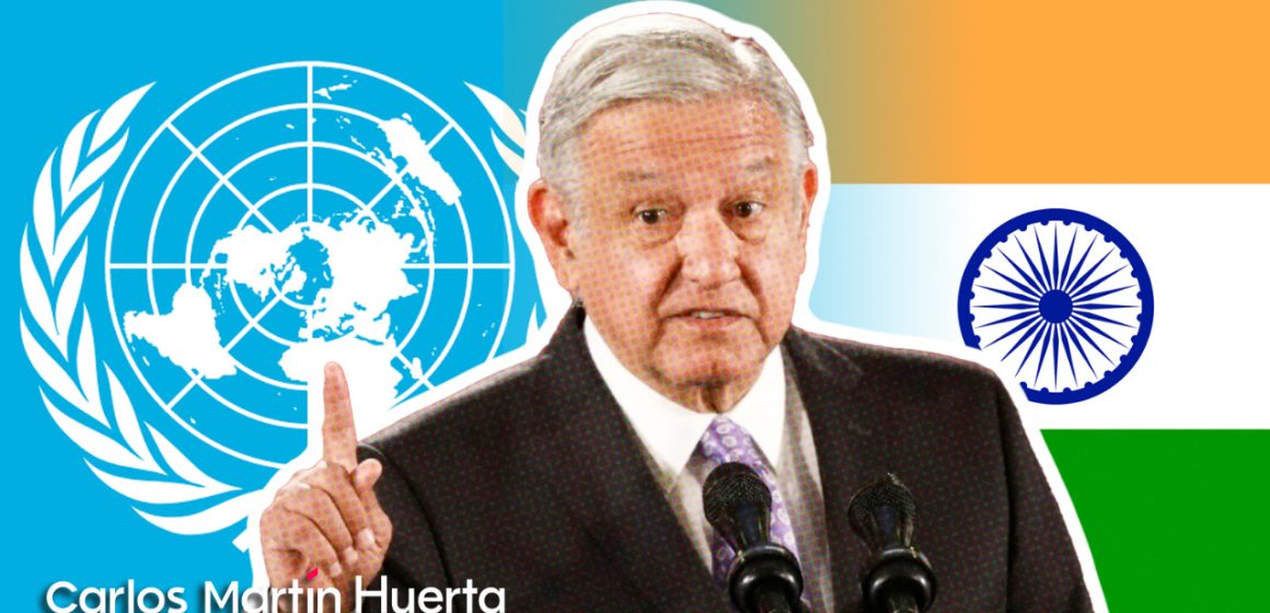 AMLO propone a la ONU, ministro de la India y al Papa para su “tregua mundial”