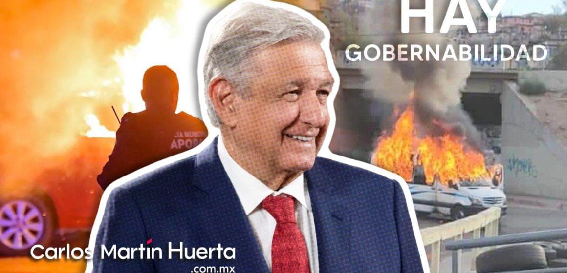 AMLO afirma que hay gobernabilidad en el país tras jornadas de violencia