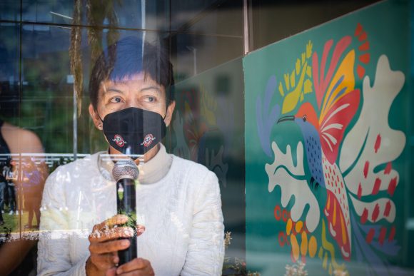 B Cs Biológicas_4 Inaugura la Rectora Lilia Cedillo el jardín para colibríes Xanat Chu Jun