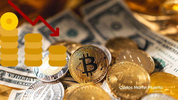 Cae el bitcoin a su mínimo en tres semanas