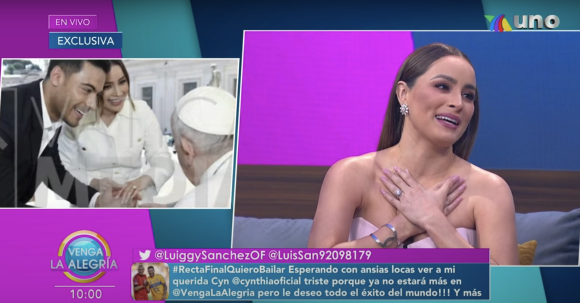 (VIDEO) Así confirmó Cynthia Rodríguez casamiento con Carlos Rivera