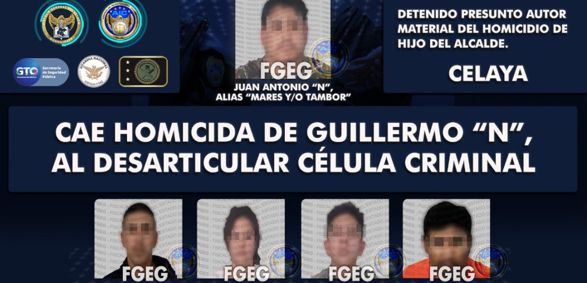 Detienen al presunto homicida del hijo del alcalde de Celaya