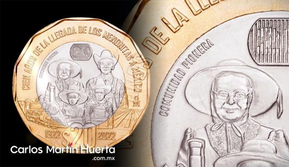 Banxico conmemora a Menonitas y pone en circulación moneda de 20 pesos