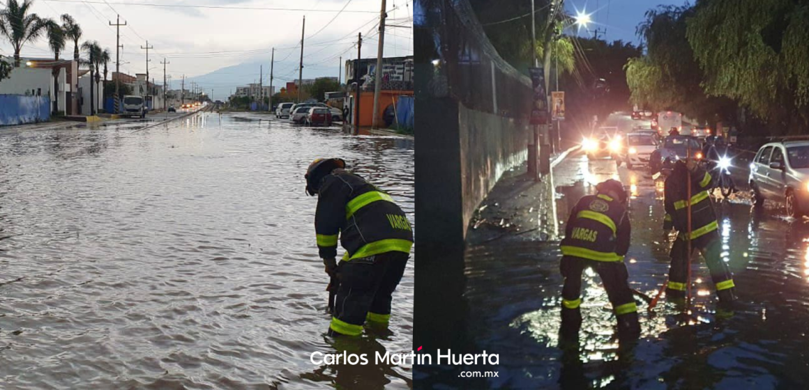 Tormenta en Puebla derribó árboles, provocó inundaciones y carambola de vehículos