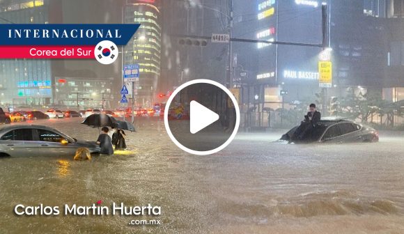 (VIDEOS) Fuertes lluvias en Seúl dejan 8 muertos.