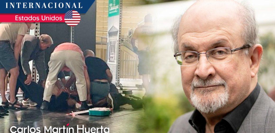 Atacan al escritor Salman Rushdie en Nueva York