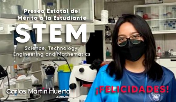 Portada Sofía BUAP CMH A sus 16 años, estudiante de la BUAP gana la Presea Estatal del Mérito a la Estudiante STEM