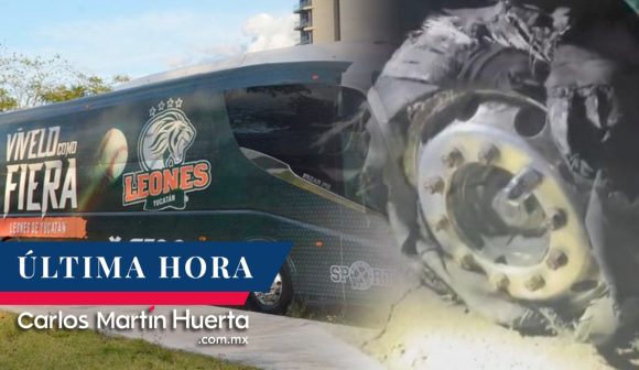 (VIDEO) Balean camión de Leones de Yucatán; intentaban robarles