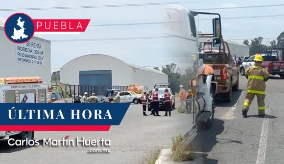 Cinco heridos tras explosión de toma clandestina de gas en bodega de Almecatla