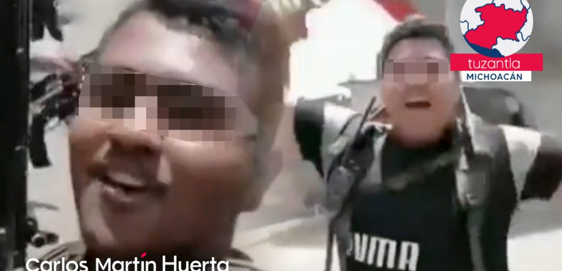 (VIDEO) Tras vencer a sus rivales, así celebra comando armado en Michoacán
