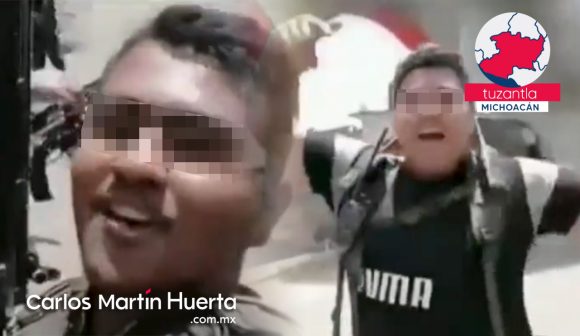 (VIDEO) Tras vencer a sus rivales, así celebra comando armado en Michoacán