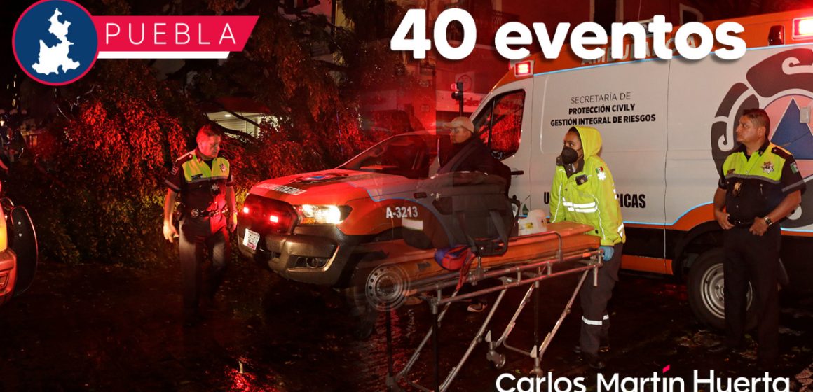 Tras lluvias, Ayuntamiento de Puebla atendió 40 eventos