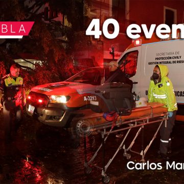 Tras lluvias, Ayuntamiento de Puebla atendió 40 eventos