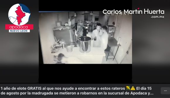 Un año de elotes gratis, ofrece negocio por encontrar a rateros