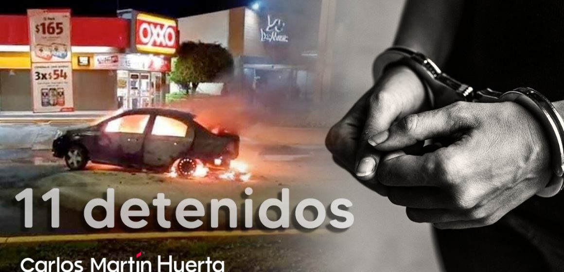 Guanajuato reporta 11 detenidos por bloqueos y quema de negocios