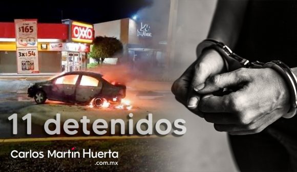 Guanajuato reporta 11 detenidos por bloqueos y quema de negocios