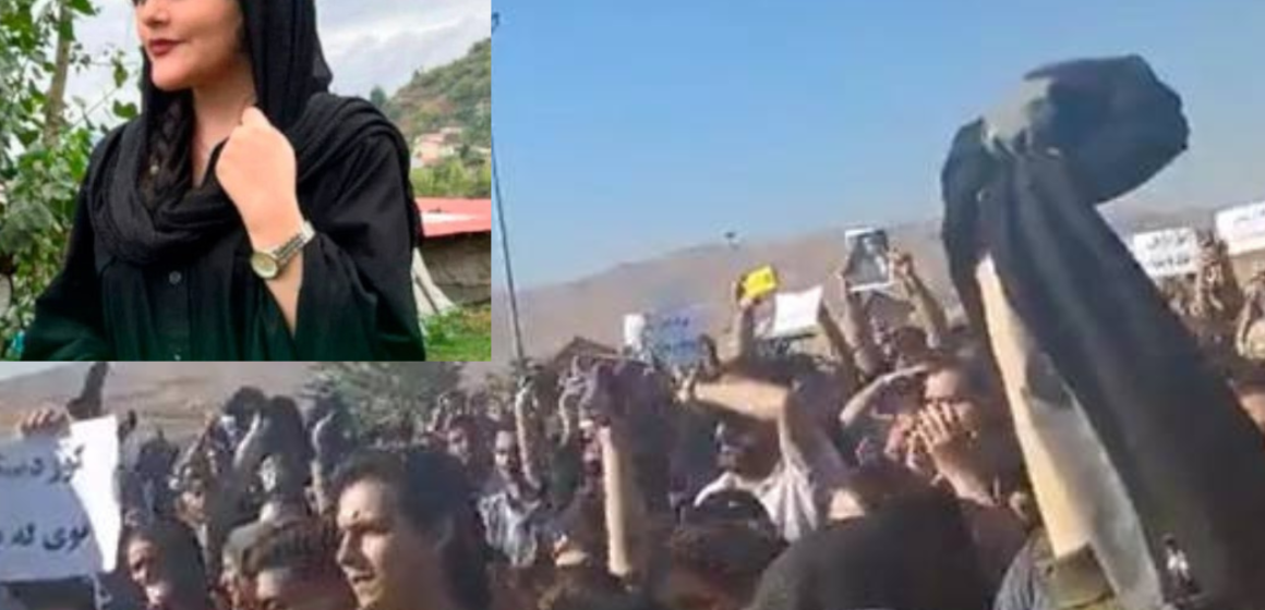 Mujeres protestan en Irán por la muerte de joven que fue asesinada por llevar mal puesto el velo