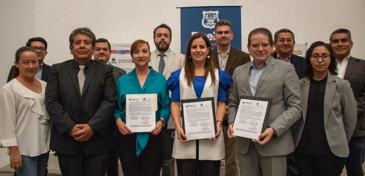 Ayuntamiento de Puebla y Colegio de Ingenieros Civiles formalizaron colaboración en favor del Centro Histórico
