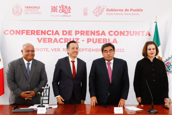 Barbosa - Puebla - Veracruz Acuerdan Puebla y Veracruz continuar con acciones conjuntas contra la delincuencia