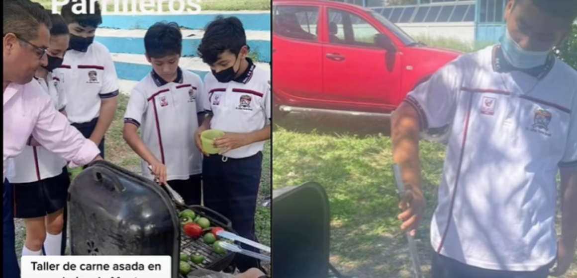 Implementan taller de “carne asada” en secundaria de Monterrey