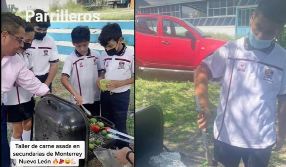 Implementan taller de “carne asada” en secundaria de Monterrey