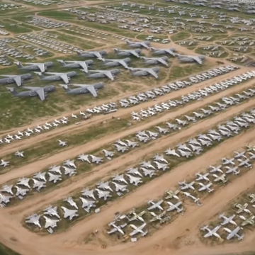 El cementerio de aviones  más grande del mundo se encuentra en Arizona