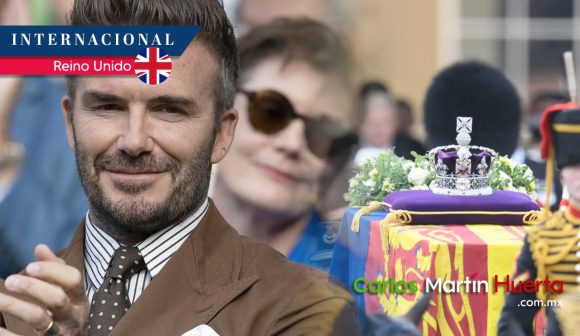 (VIDEO) David Beckham hace fila para despedirse de la reina Isabel II