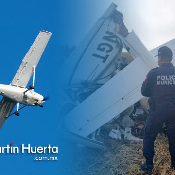 Tres muertos por desplome de avioneta en Otzolotepec, Estado de México