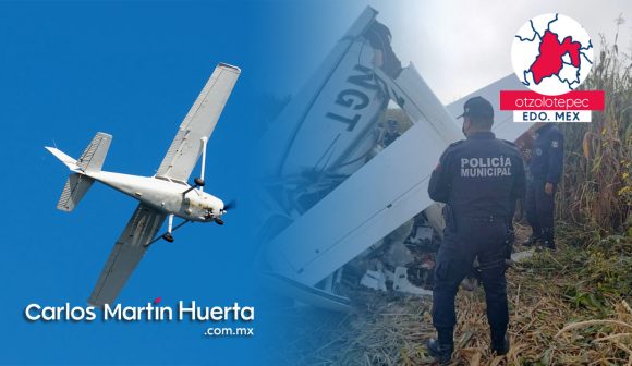 Desplome avioneta Edomex Tres muertos por desplome de avioneta en Otzolotepec, Estado de México