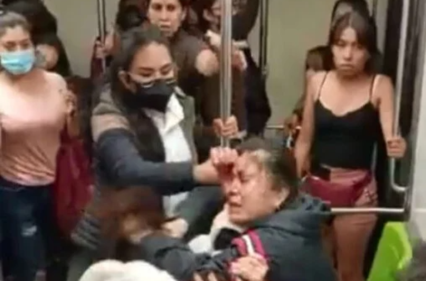 Se registra pelea entre mujeres en la línea 9 del Metro CDMX