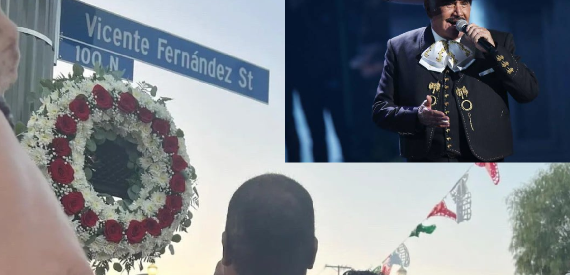 En los Ángeles nombran calle en honor a Vicente Fernández