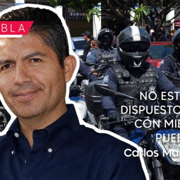 No estamos dispuestos a vivir con miedo en Puebla: Eduardo Rivera Pérez
