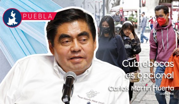 Miguel Barbosa - cubrebocas En Puebla, el uso del cubrebocas es voluntario: Barbosa