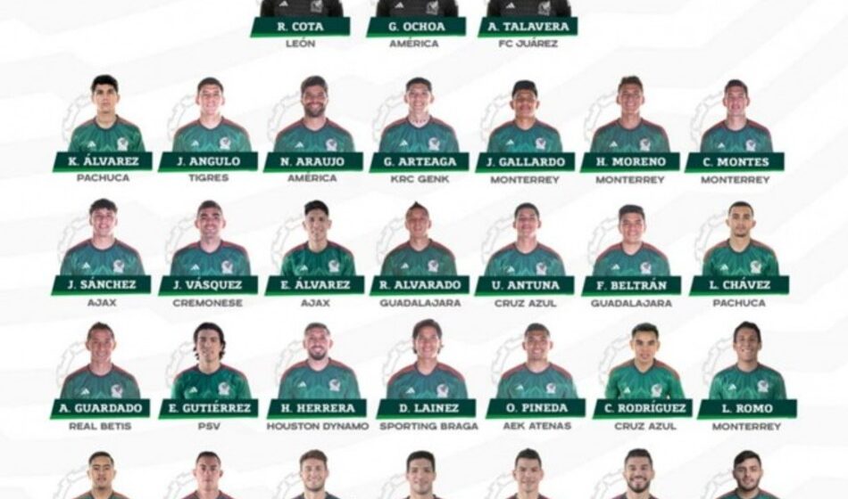 Dan a conocer la última convocatoria del Tri antes del Mundial