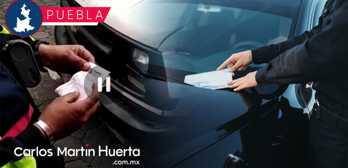 Tránsito de Puebla multó vehículo que no cometió infracción