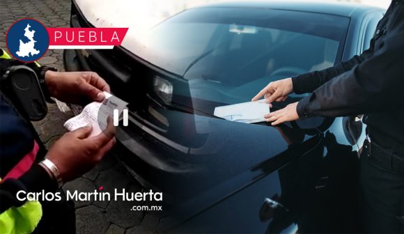 Tránsito de Puebla multó vehículo que no cometió infracción