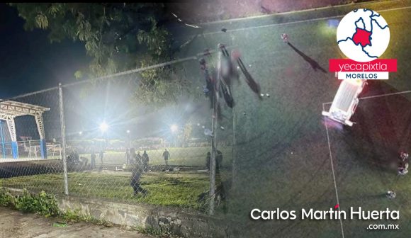 (VIDEO) Comando armado irrumpe partido de fútbol y mata a ex alcalde de Yecapixtla, Morelos