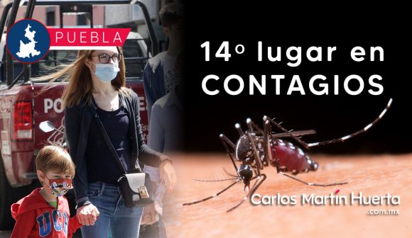 Reportan incremento en casos de Dengue en Puebla