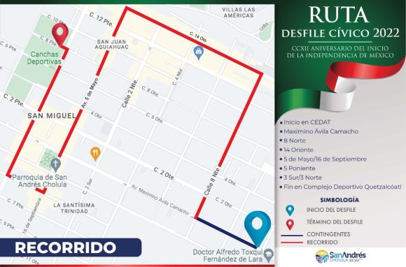 Conoce las actividades en estas fiestas patrias en San Andrés Cholula
