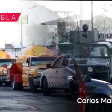 Catean domicilios en Xonacatepec y aseguran pipas cargadas de gas LP