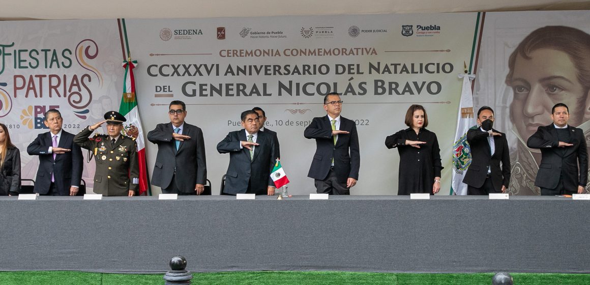 Promueve Gobierno Estatal respeto a historia de México, conmemora natalicio de Nicolás Bravo