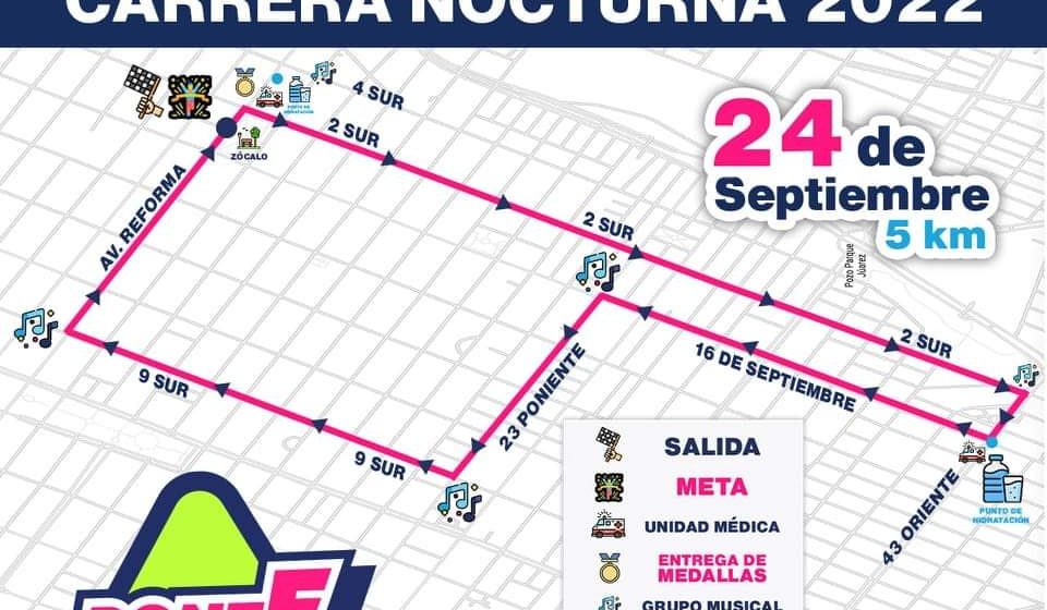 Tránsito Municipal de Puebla realizará cierres viales ante Carrera Nocturna