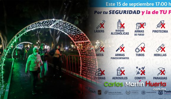 Qué sí y qué no ingresar a los festejos patrios en el Centro Histórico