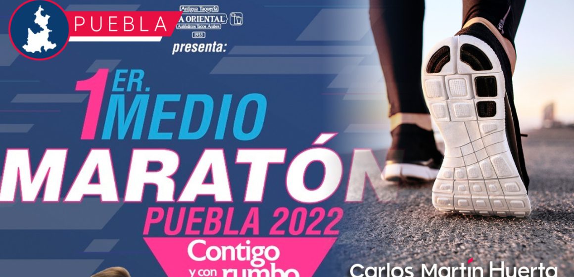 Presentan 1er Medio Maratón de Puebla